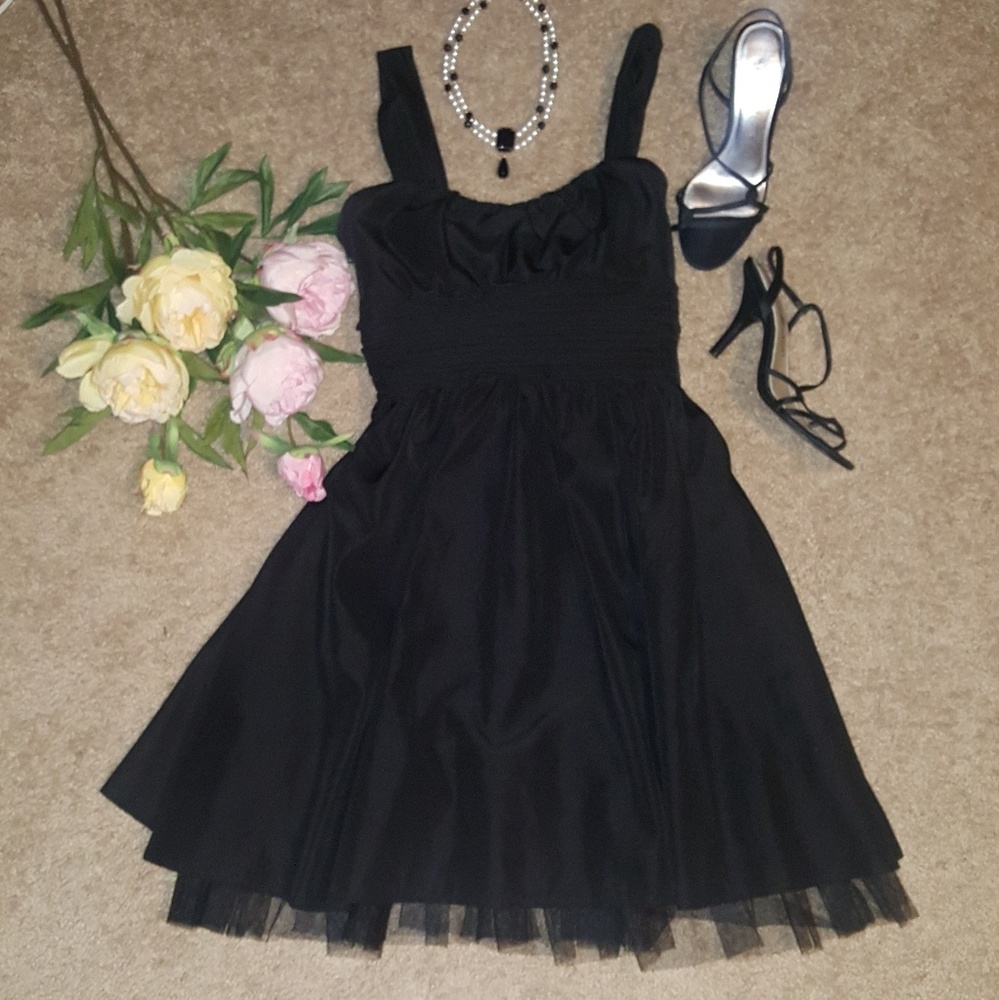 WHBM Sexy, elegant, and fun black dress